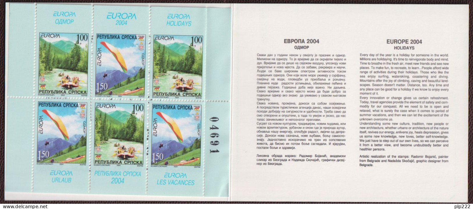 Europa CEPT 2004 Bosnia Serba Libretto/Booklet **/MNH VF - 2004