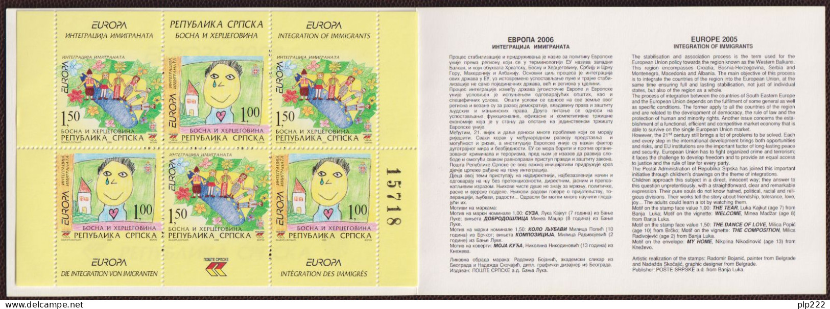 Europa CEPT 2006 Bosnia Serba Libretto/Booklet **/MNH VF - 2006