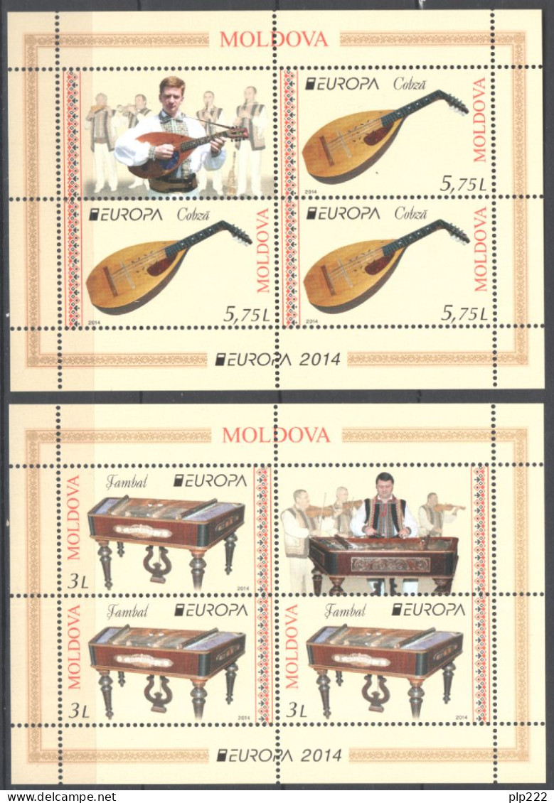 Europa CEPT 2014 Moldavia Moldova BF-S/S **/MNH VF - 2014