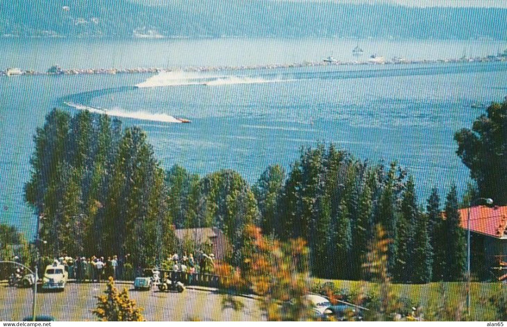 Seattle Washington, Hydroplane Race, Lake Washington Boat Races, C1960s Vintage Postcard - Seattle