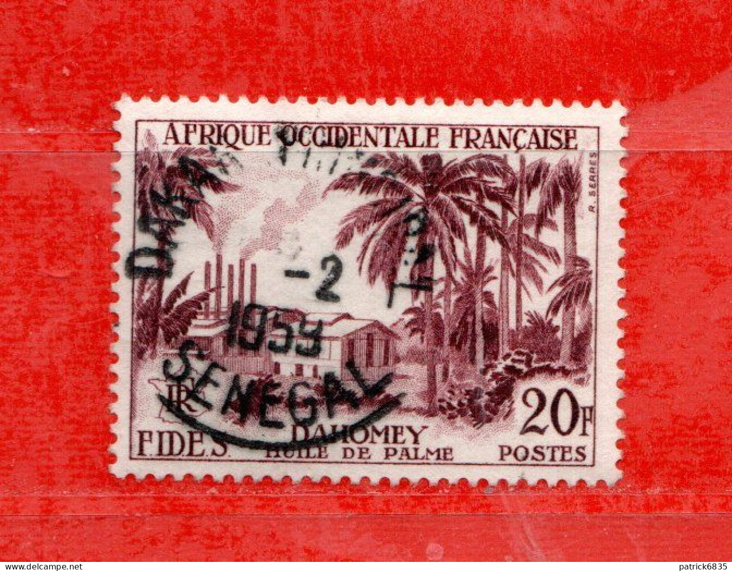 (00)  Afrique Occidentale Française,°  AOF 1956 - Yvert.60. Oblitéré . - Oblitérés