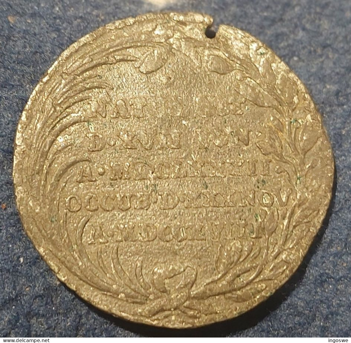Medal Schweden Karl XII (1682-1718) By Hedlinger. In Lead, Size 33 Mm. - Monarchia / Nobiltà