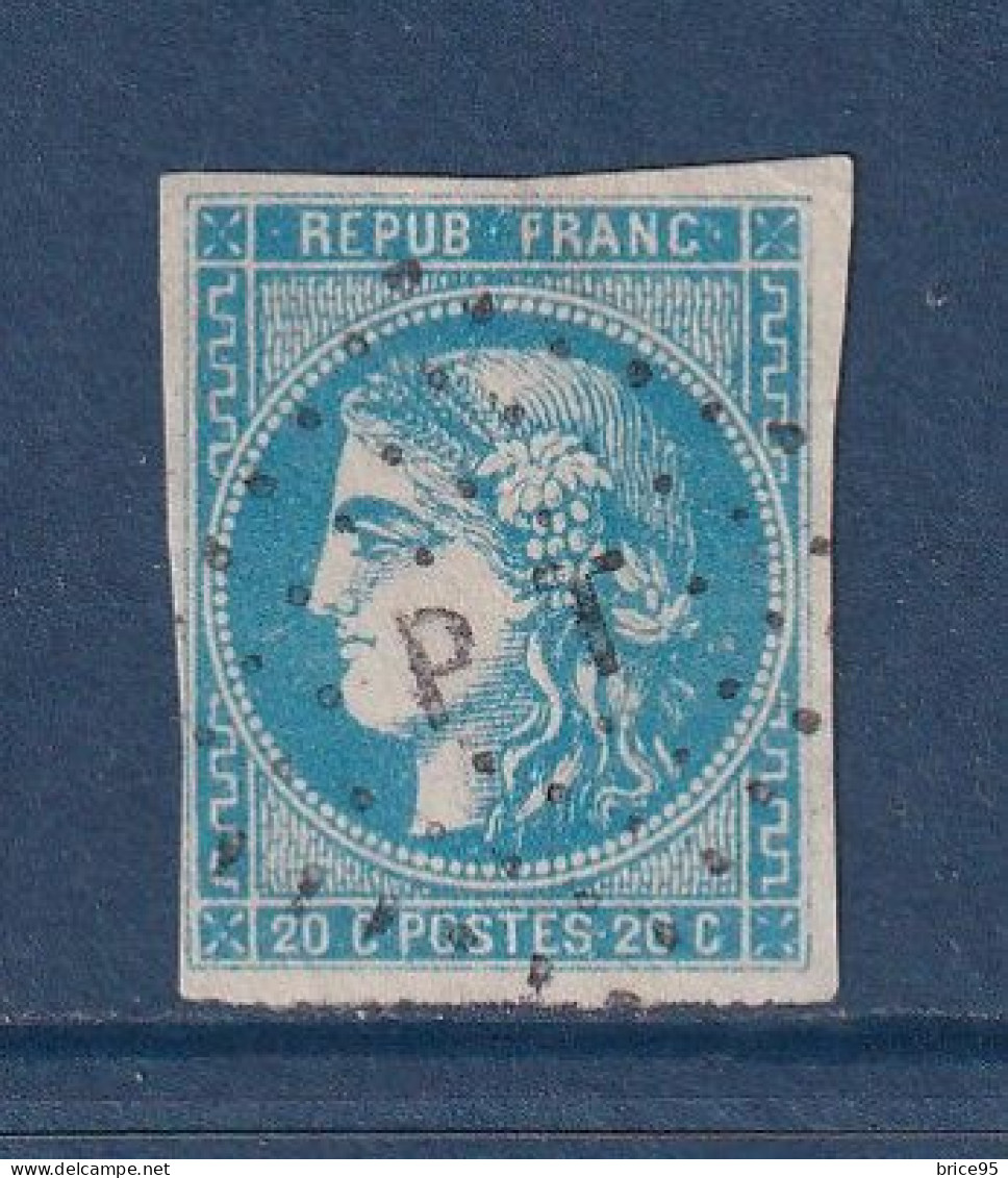 France - YT N° 45A - Oblitéré - 1870 - 1870 Ausgabe Bordeaux