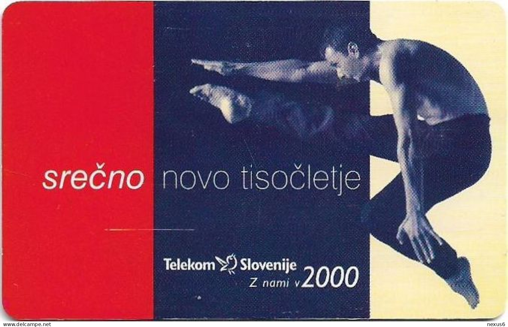 Slovenia - Telekom Slovenije - Vesele Božične Praznike In Srečno Novo Leto, Gem5 Red, 12.1999, 300Units, 3.985ex, Used - Slovenia