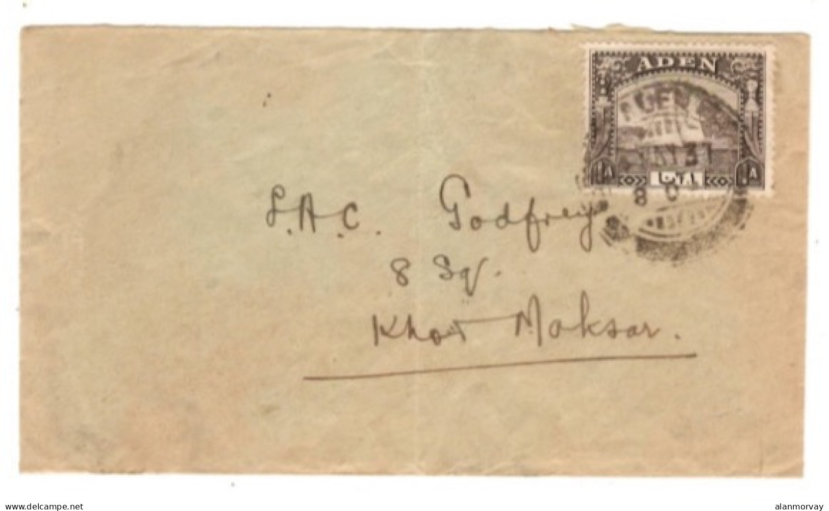 Aden - May 2, 1937 Aden Cover To Khormaksar - Aden (1854-1963)