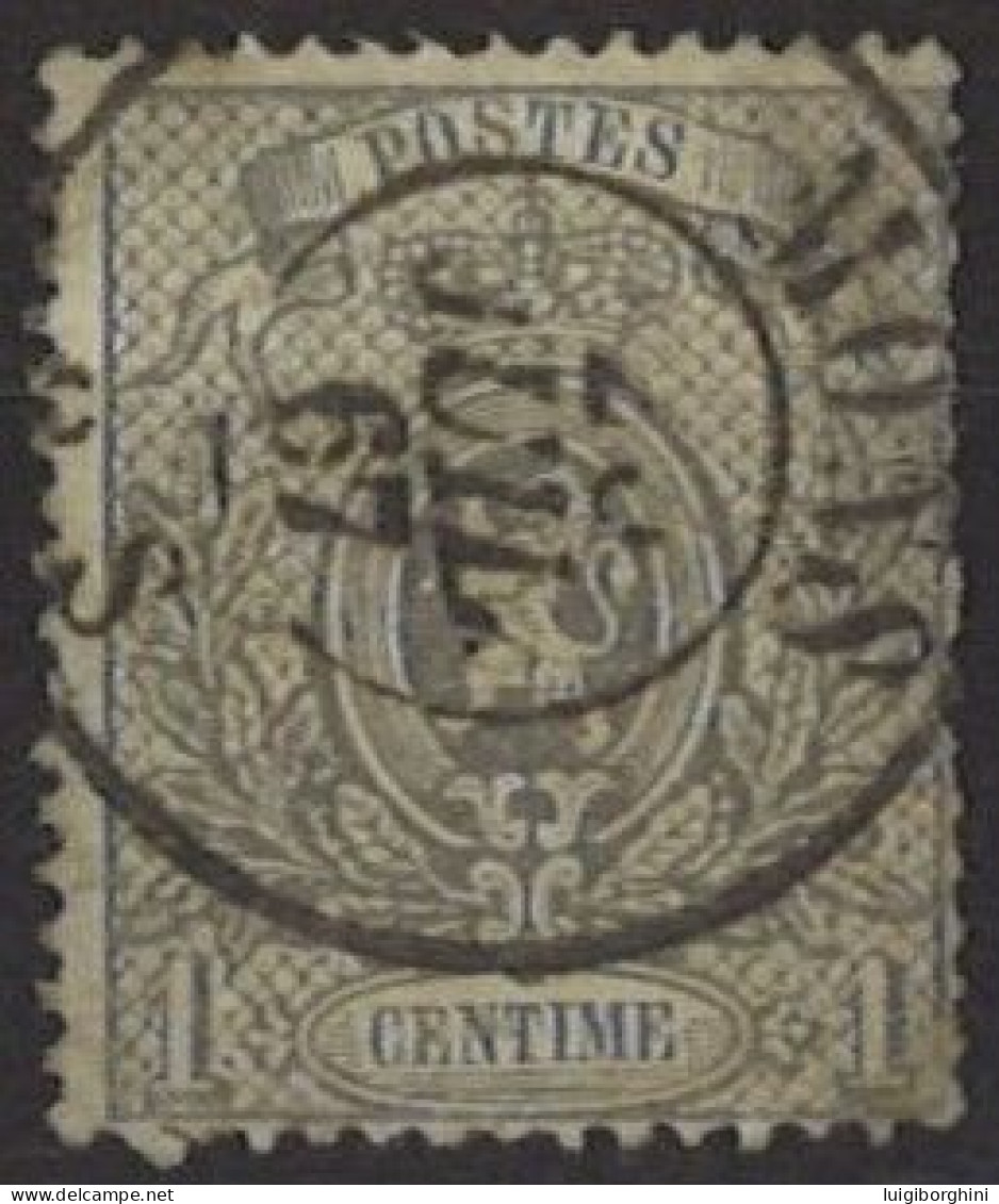 BELGIO 1886 - Stemma 1c. N. 23 Usato - 1866-1867 Petit Lion