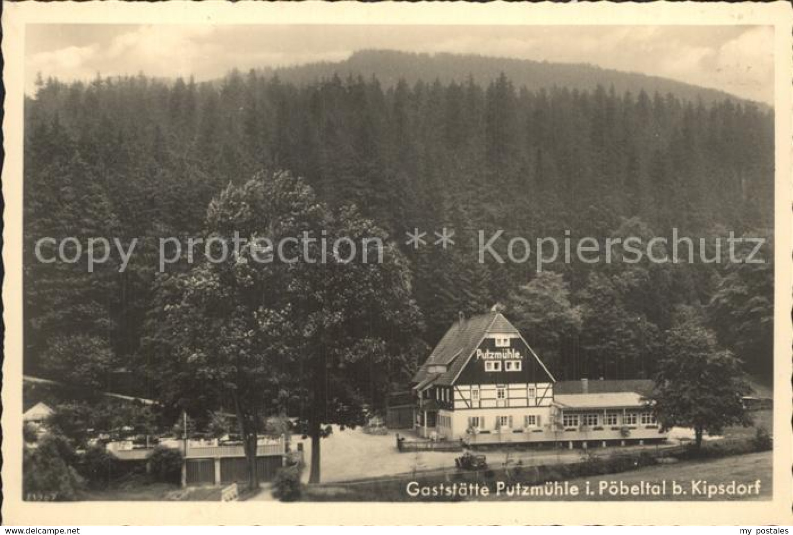 42304268 Oberpoebel Gaststaette Putzmuehle Im Poebeltal Oberpoebel - Schmiedeberg (Erzgeb.)