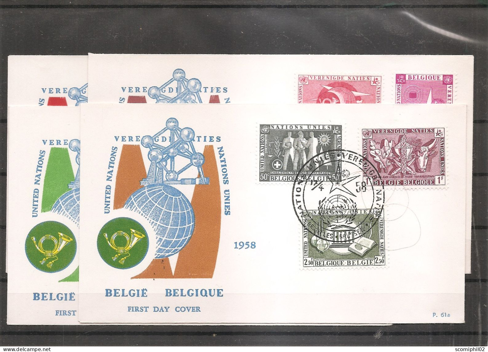 Belgique - EXPO 58 ( 4 FDC De 1958 à Voir) - 1951-1960