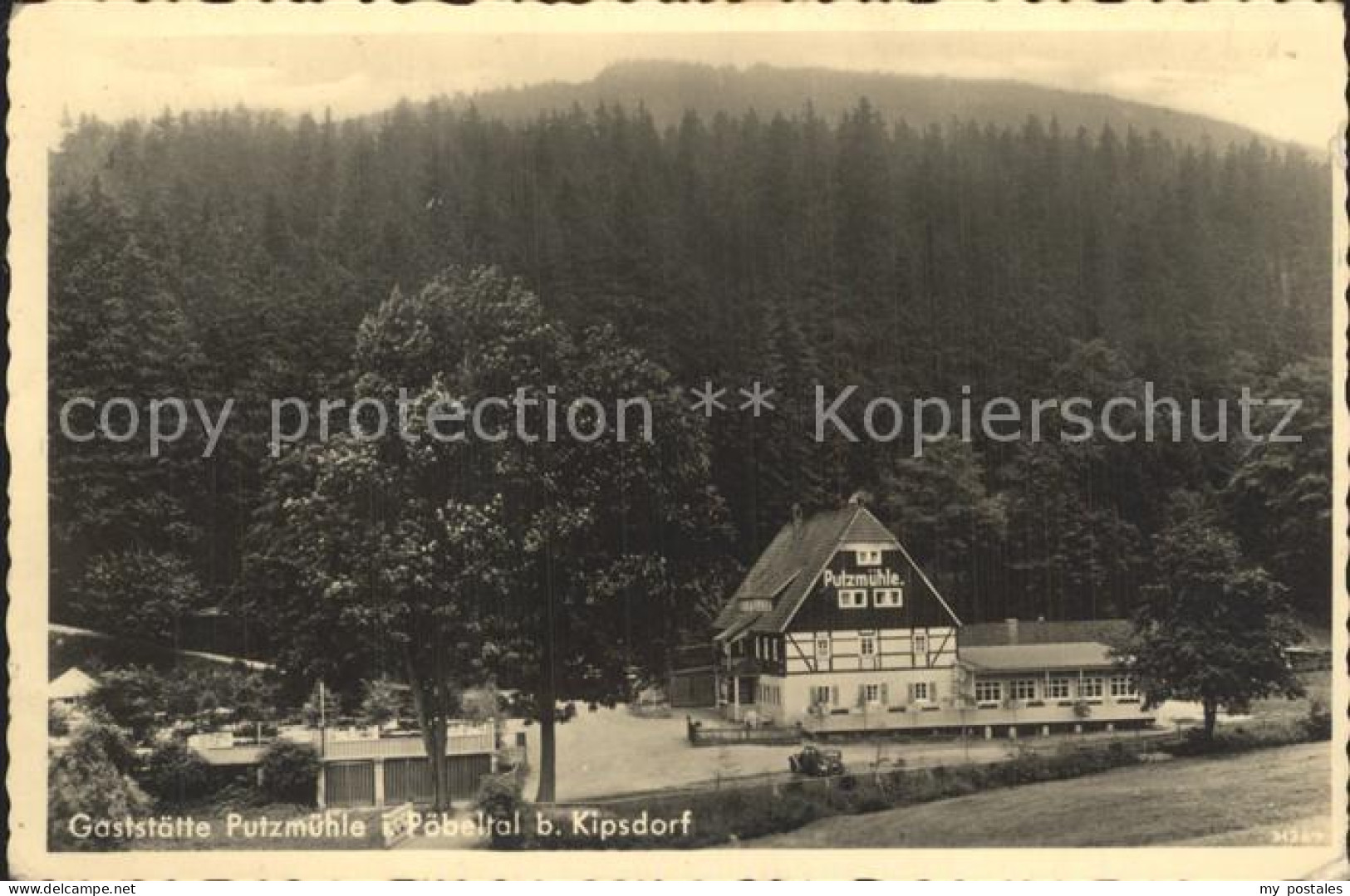 42302941 Oberpoebel Gaststaette Fremdenhof Putzmuehle Im Poebeltal Oberpoebel - Schmiedeberg (Erzgeb.)