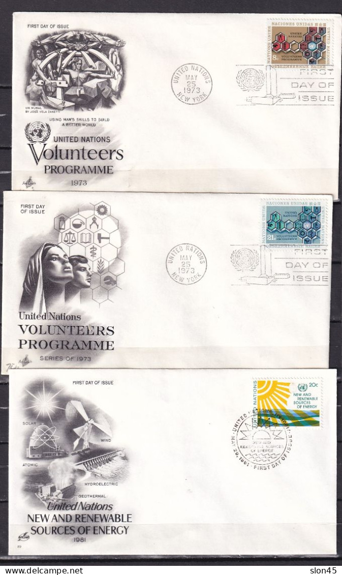 USA  1972 And Up 12 UN Covers First Day Of Issue 15836 - Brieven En Documenten