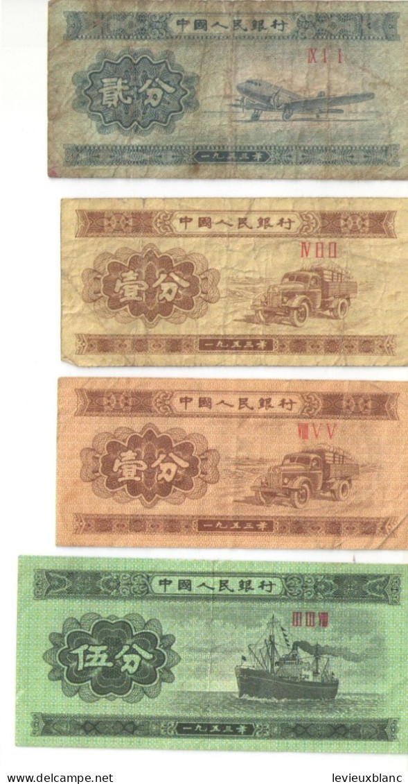 4 Billets Anciens / CHINE/ /  Camion - Avion / Cargo /1964           BILL269 - China