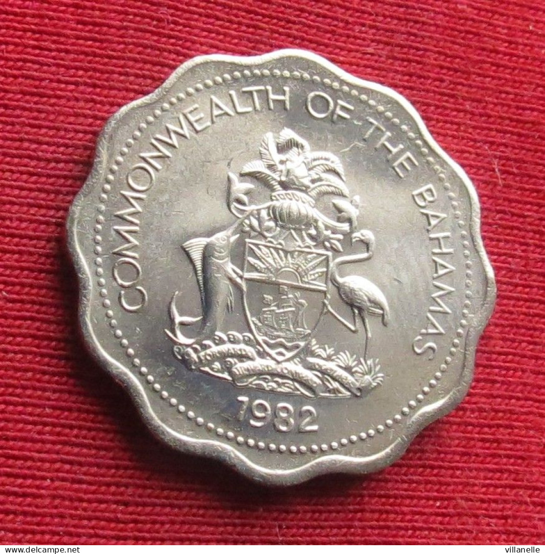 Bahamas 10 Cents 1982 KM# 61 UNC Lt 352 *VT Bahama - Bahamas