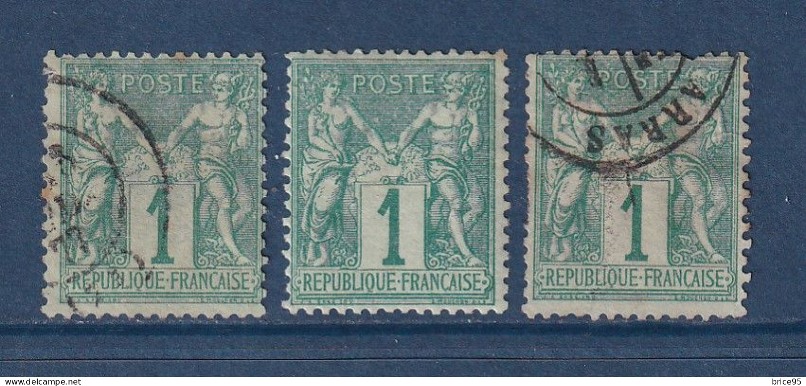 France - YT N° 61 - Oblitéré - 1876 - 1876-1878 Sage (Type I)