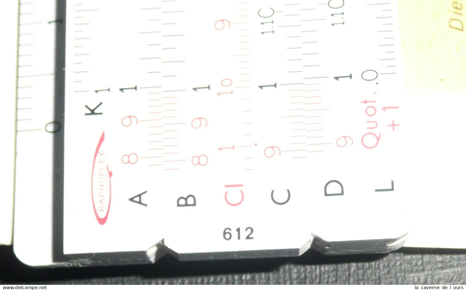 Règle à Calculer De Calcul, GRAPHOPLEX N°612 Système Rietz, Notice & Housse Abaque - Autres & Non Classés