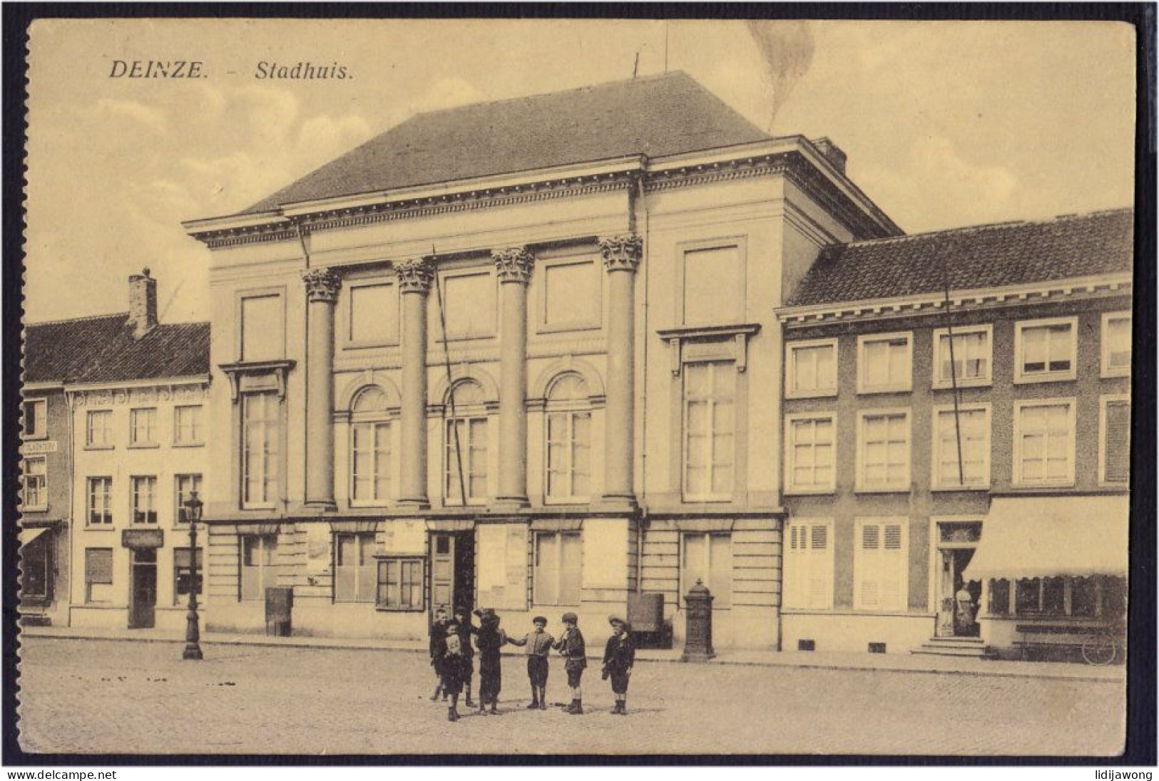 Deinze Stadhuis Ww1 Old Postcard 1918 Feldpost (see Sales Conditions) - Deinze