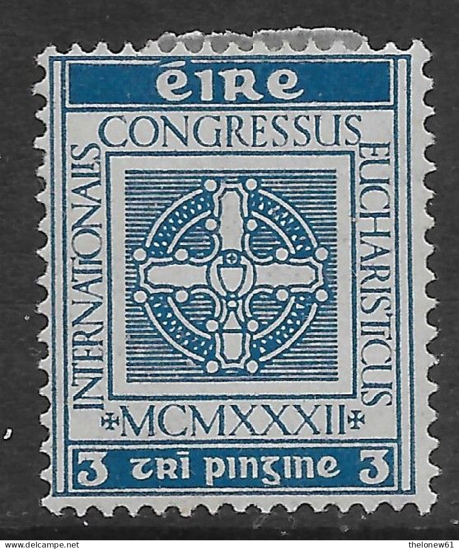 Irlanda Ireland 1932 Eucharisticus Congress 3P Mi N.58 MH * - Unused Stamps