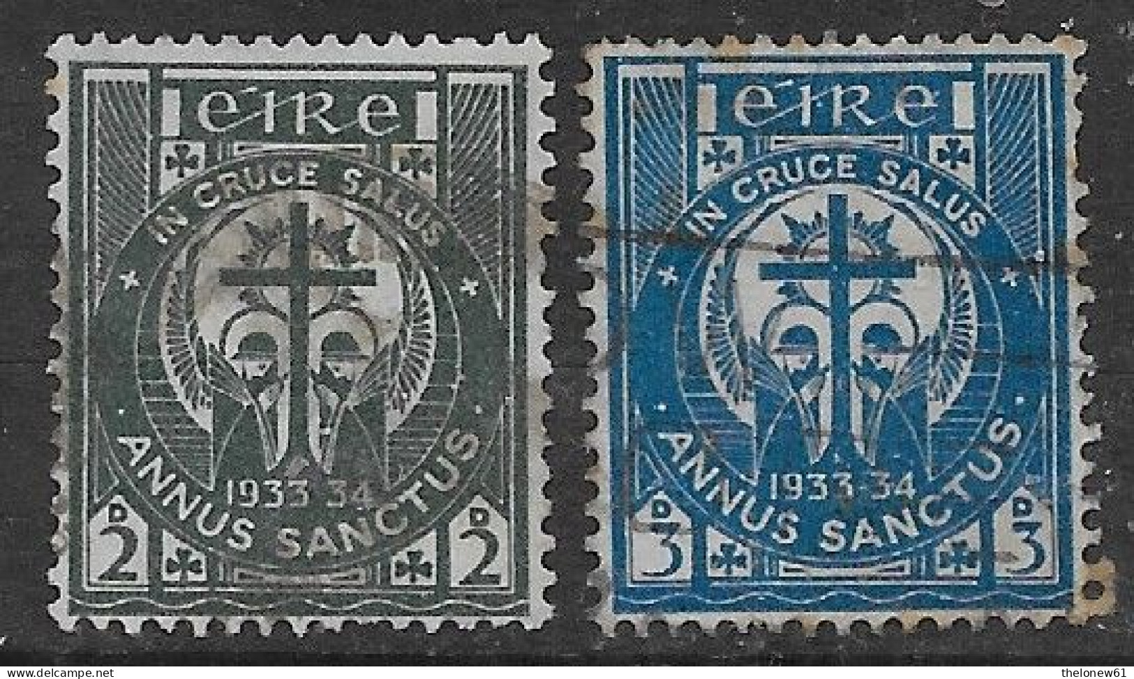 Irlanda Ireland 1933 Holy Year Mi N.59-60 US - Used Stamps