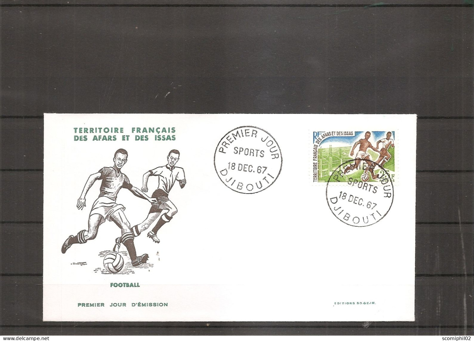 Afars Et Issas - Football ( FDC De 1967 à Voir) - Lettres & Documents