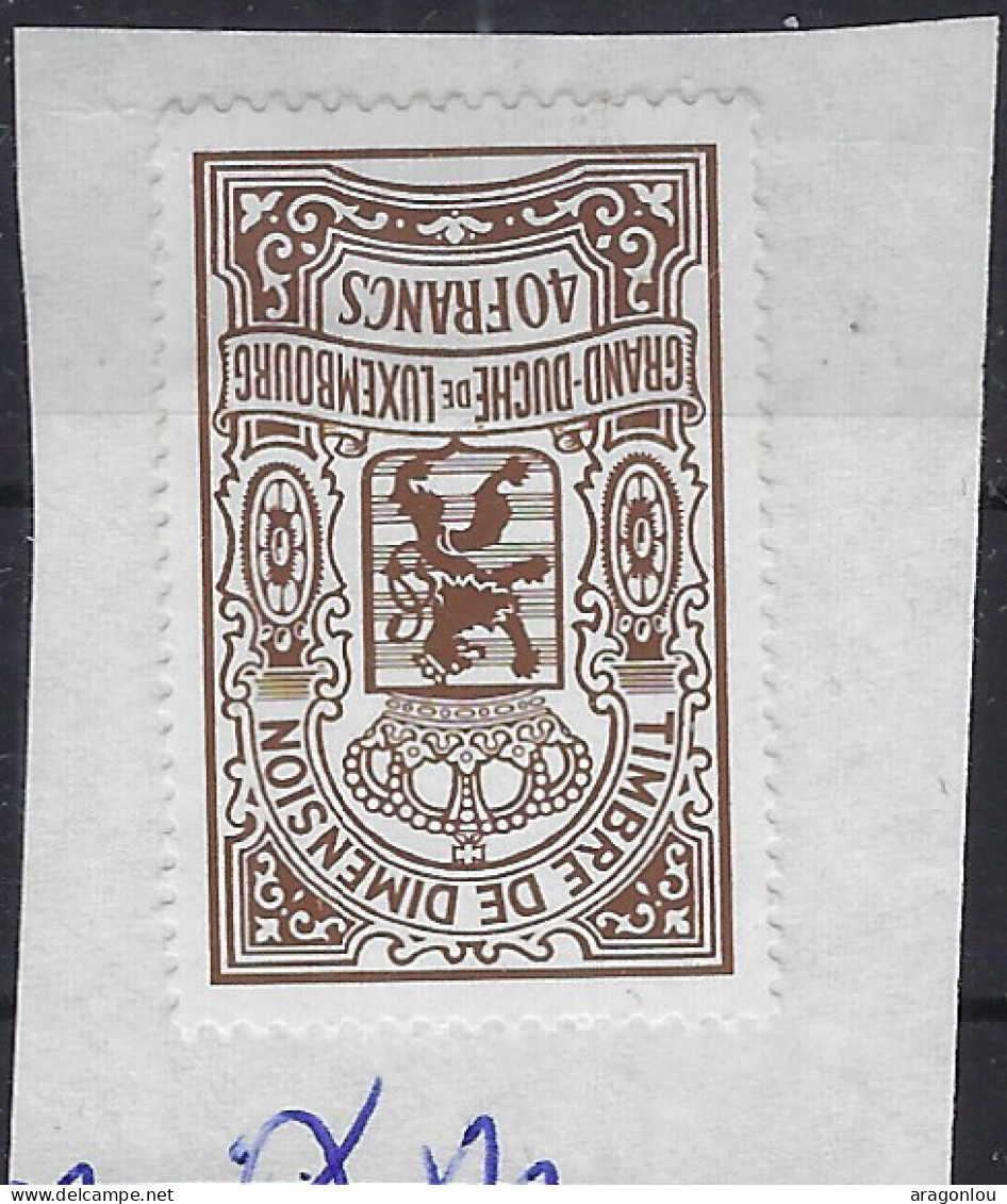 Luxembourg - Luxemburg - Timbres - Taxes  - Timbre De Dimension   40 Fr. - Strafport