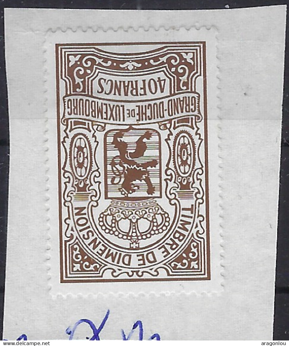 Luxembourg - Luxemburg - Timbres - Taxes  - Timbre De Dimension   40 Fr. - Portomarken