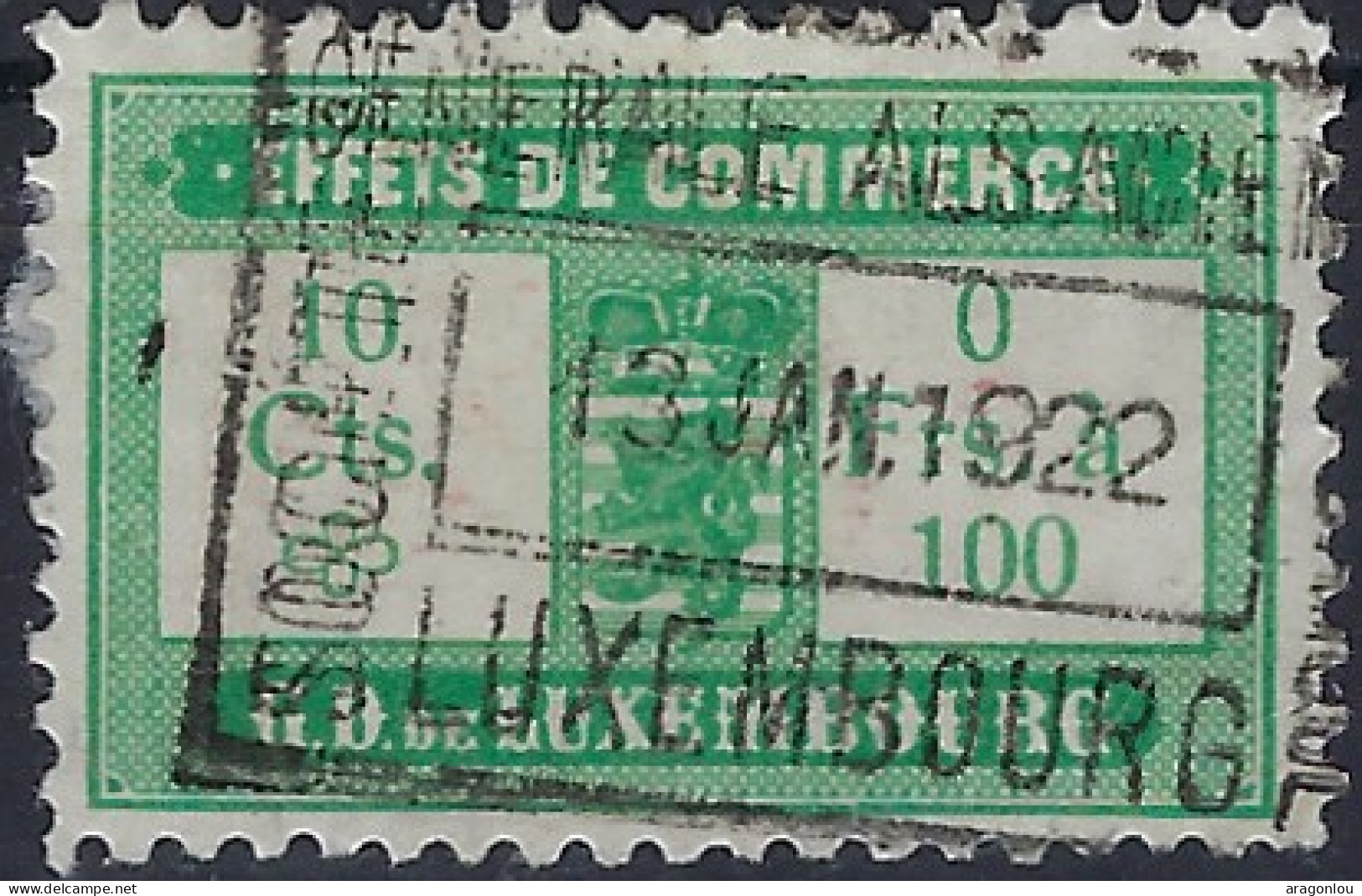 Luxembourg - Luxemburg - Timbres - Taxes  - Effet De Commerce   °  1922 - Portomarken