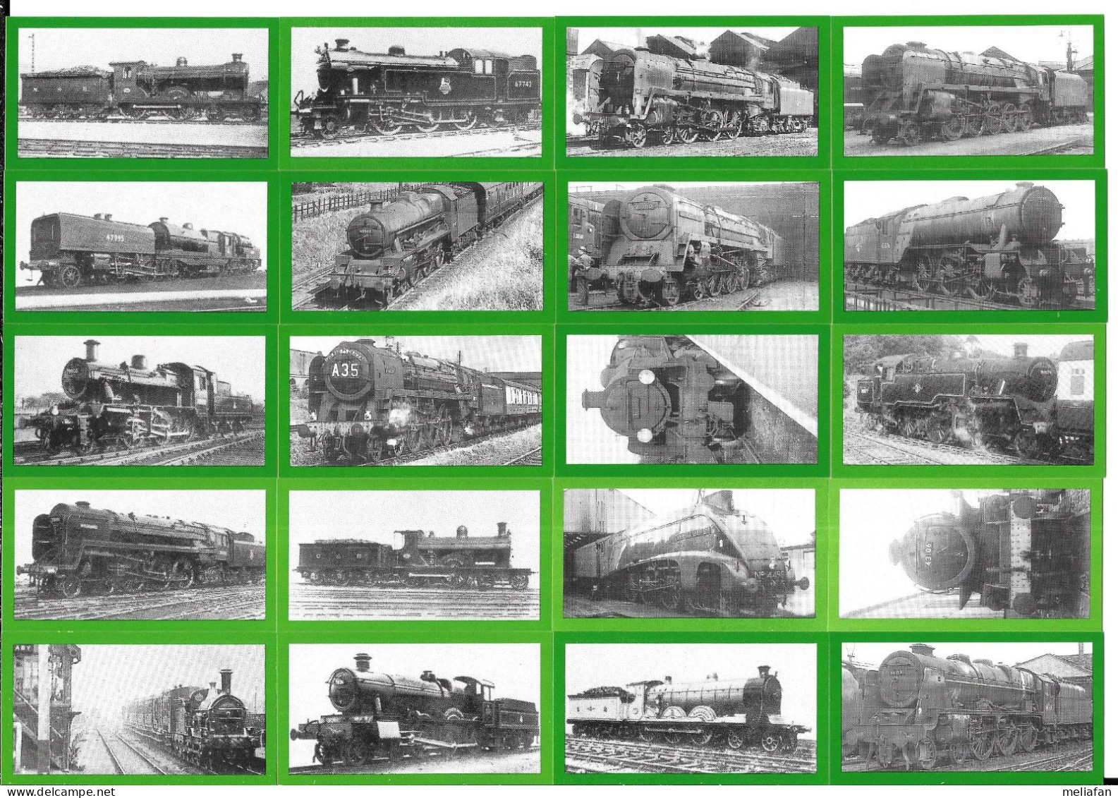 BC32 - SERIE COMPLETE 25 CARTES ODLING WILLSON - BYGONE LOCOMOTIVES - Eisenbahnverkehr