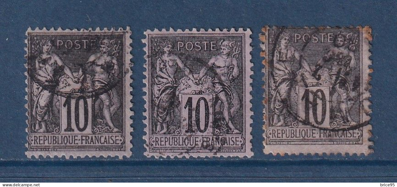 France - YT N° 89 - Oblitéré - 1877 - 1876-1898 Sage (Tipo II)