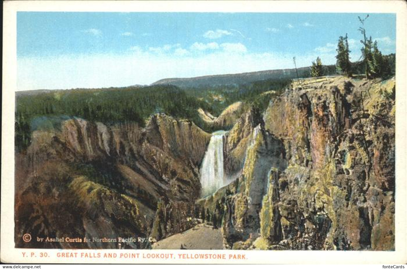 11322324 Yellowstone_National_Park Great Falls And Point Lookout - Altri & Non Classificati