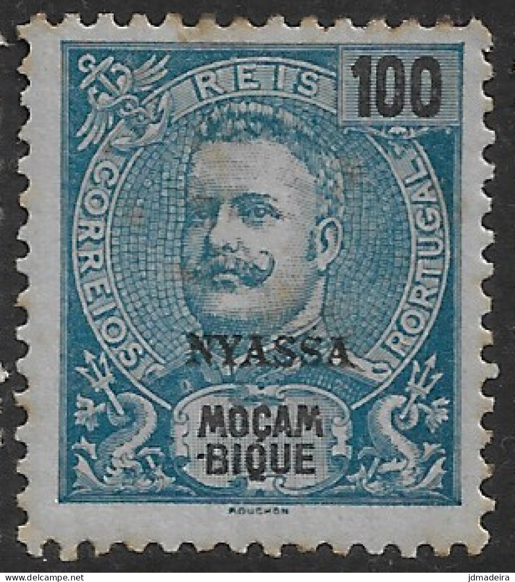 Niassa – 1898 King Carlos 100 Réis Mint Stamp - Nyassa