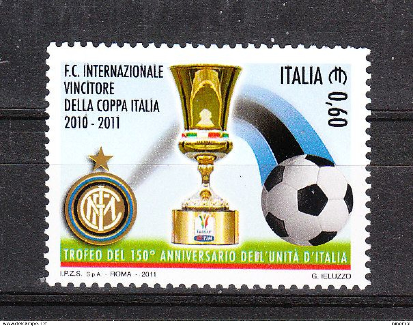 Italia   -  2011.  Inter F.C.  Vincitrice Della Coppa Italia 2010-2011. MNH - Clubs Mythiques