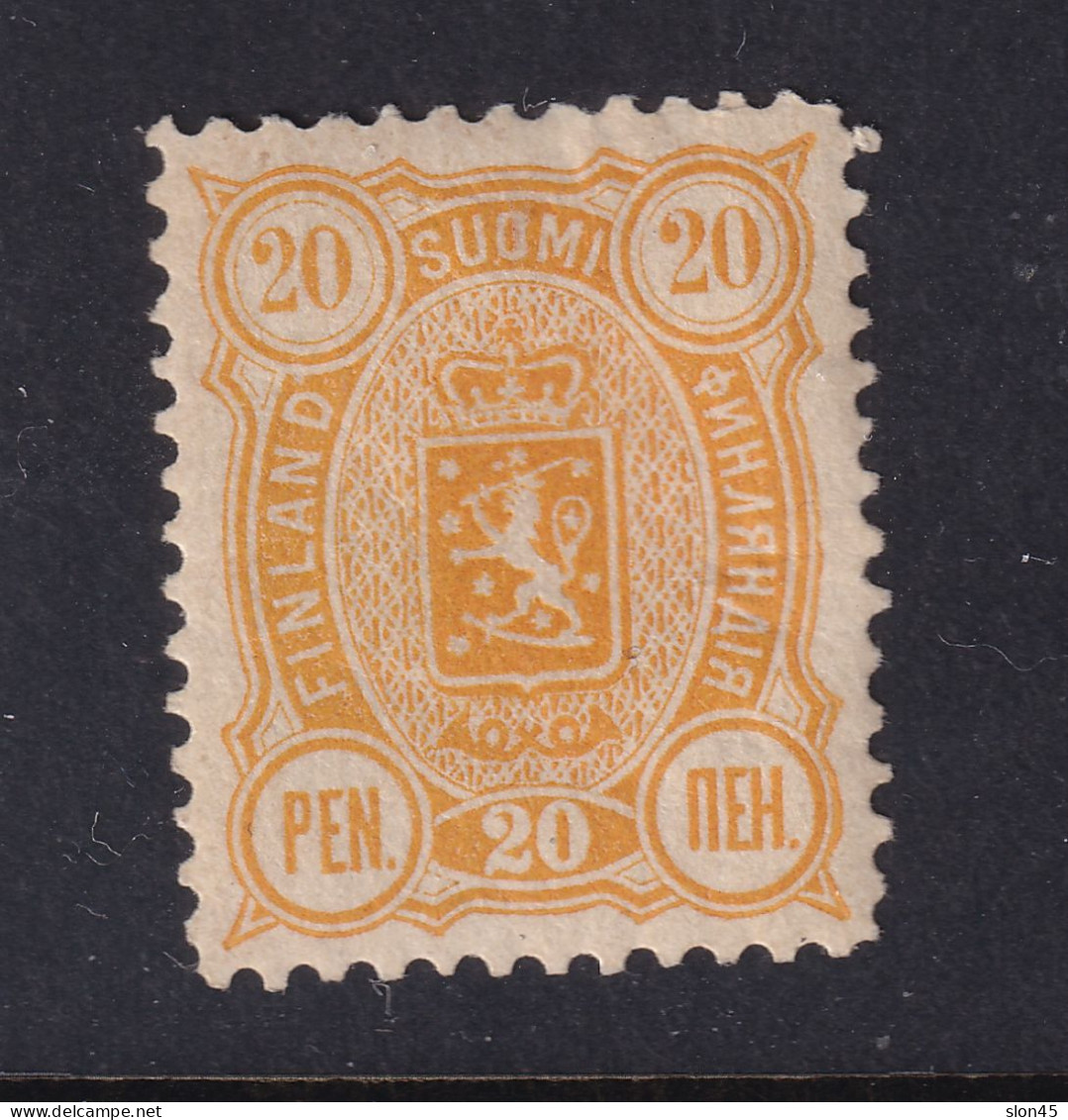 Finland 1889 20 P Orange Perf 12.5 MH Sc 41 Cv $95 15839 - Ungebraucht