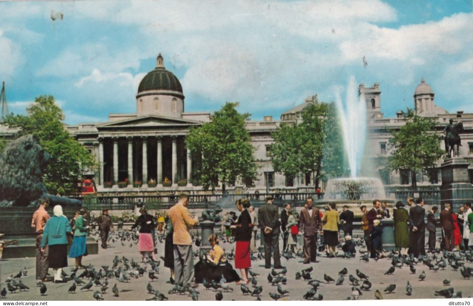 Trafalgar Square And National Gallery - London - Formato Piccolo Viaggiata – FE170 - Trafalgar Square