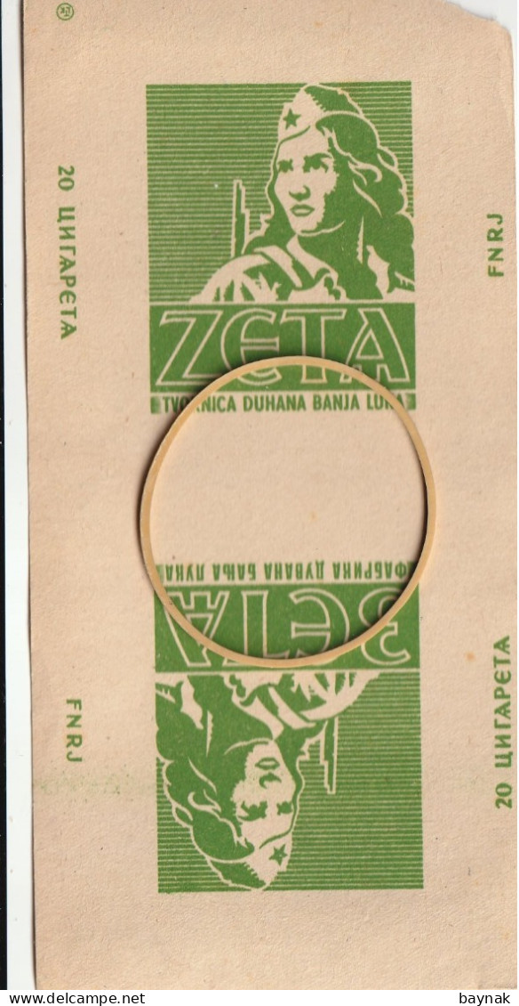 YUGOSLAVIA  --  BOSNA, BOSNIA --  PAPER FOR MAKING CIGARETTE  BOX   ,, DRAVA ,,  TVORNICA DUHANA  BANJA LUKA -- - Contenitori Di Tabacco (vuoti)