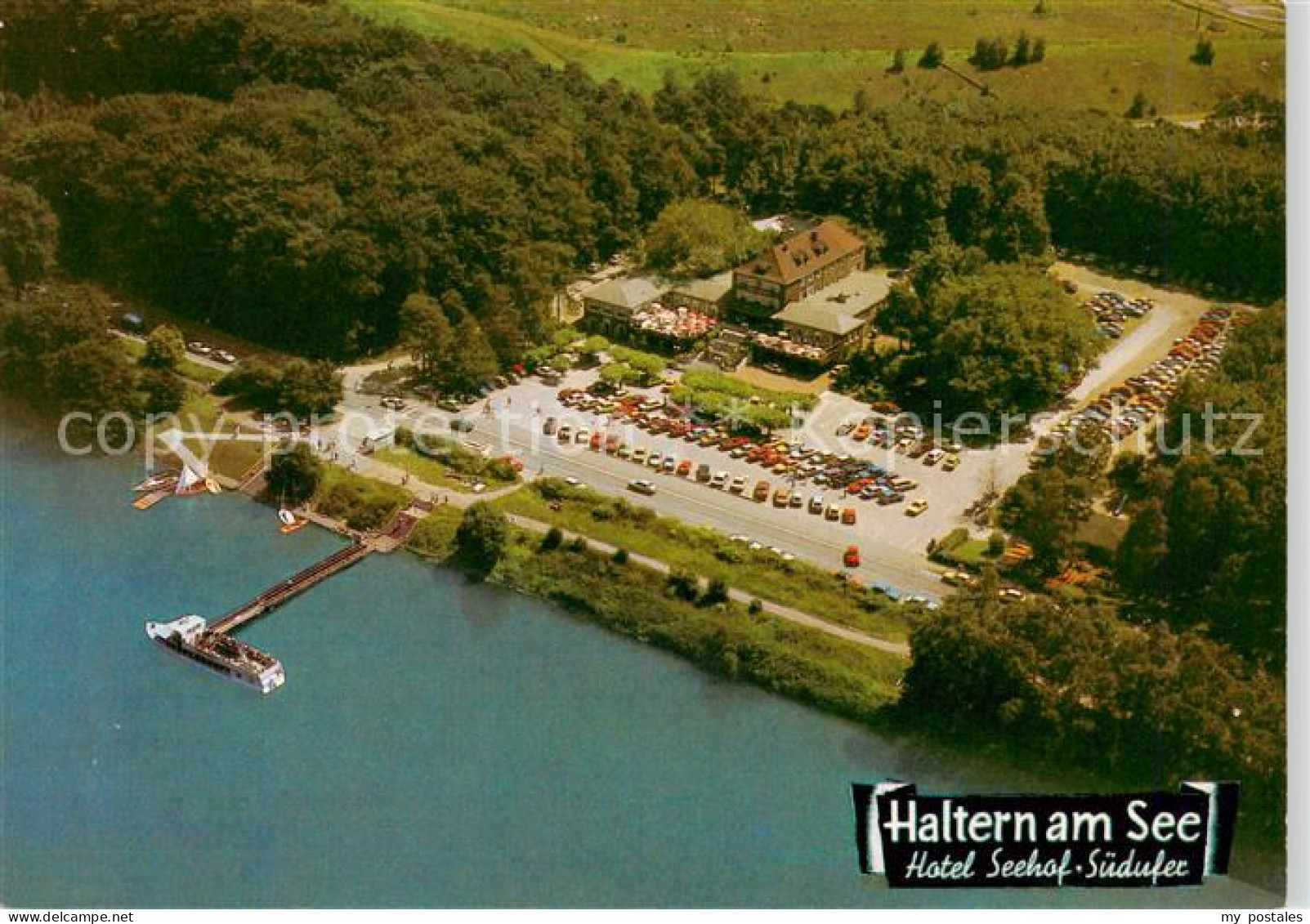73870232 Haltern See Hotel Seehof Suedufer Fliegeraufnahme Haltern See - Haltern