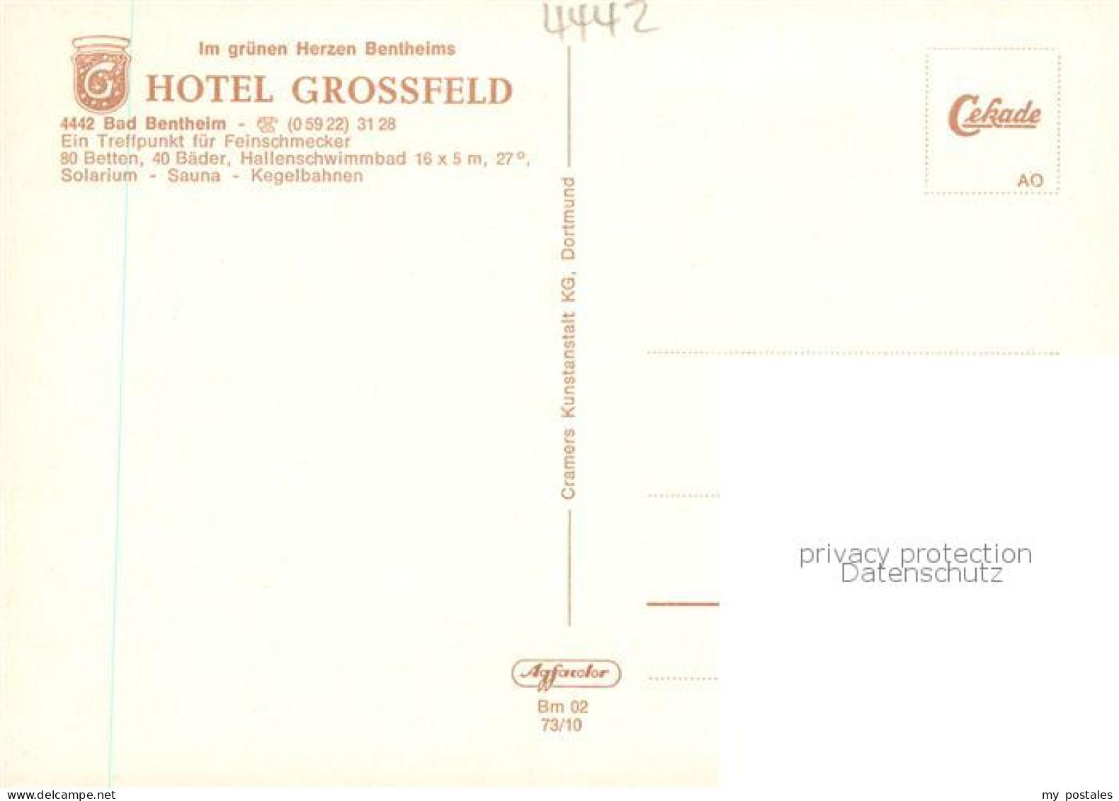 73870180 Bad Bentheim Hotel Grossfeld Gastraeume Hallenbad Burg Bad Bentheim - Bad Bentheim