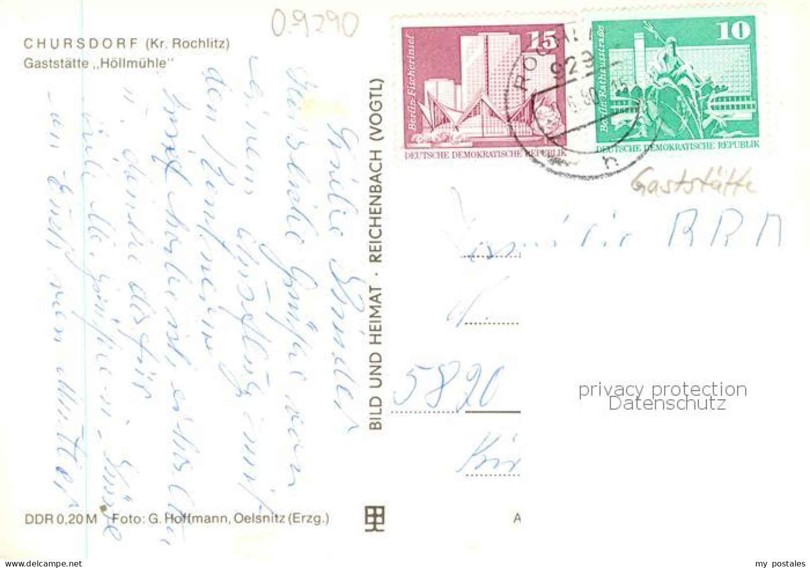 73870116 Chursdorf Penig Gaststaette Hoellmuehle Chursdorf Penig - Penig