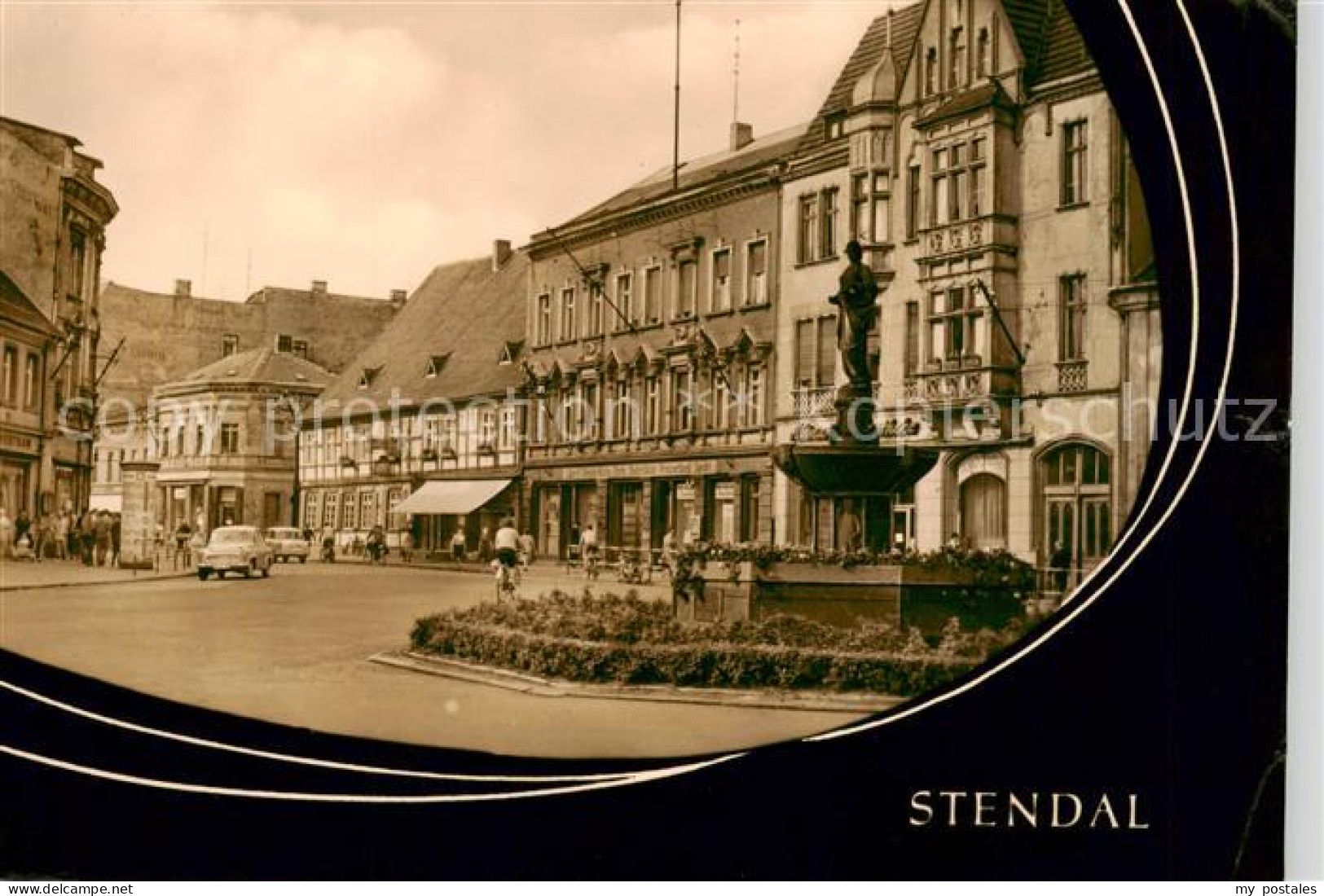73870112 Stendal Breite Strasse Mit Haackebrunnen Und Sperlingsida Stendal - Stendal