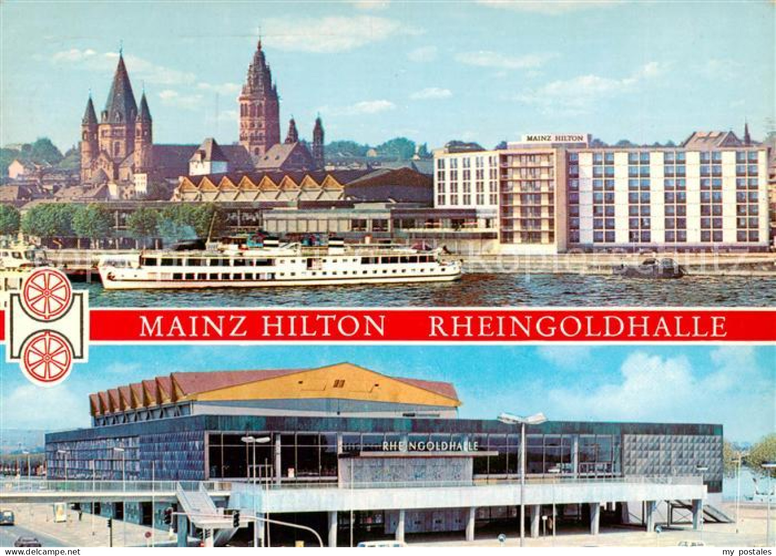 73835205 Mainz  Rhein Hilton Rheingoldhalle Rheinfaehre  - Mainz