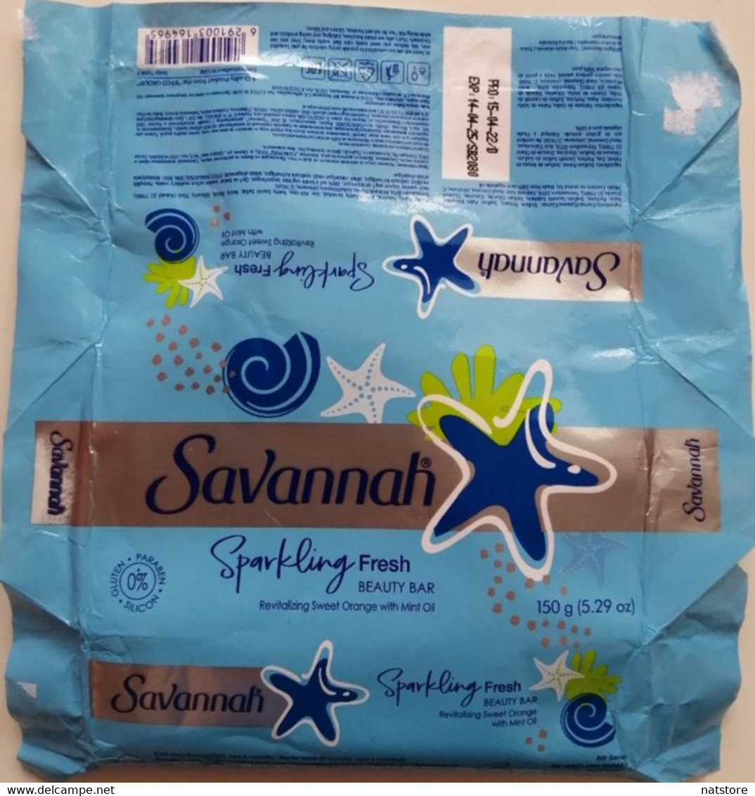 MALAYSIA..SOAP LABEL..SAVANNAH..SPARKLING FRESH - Labels