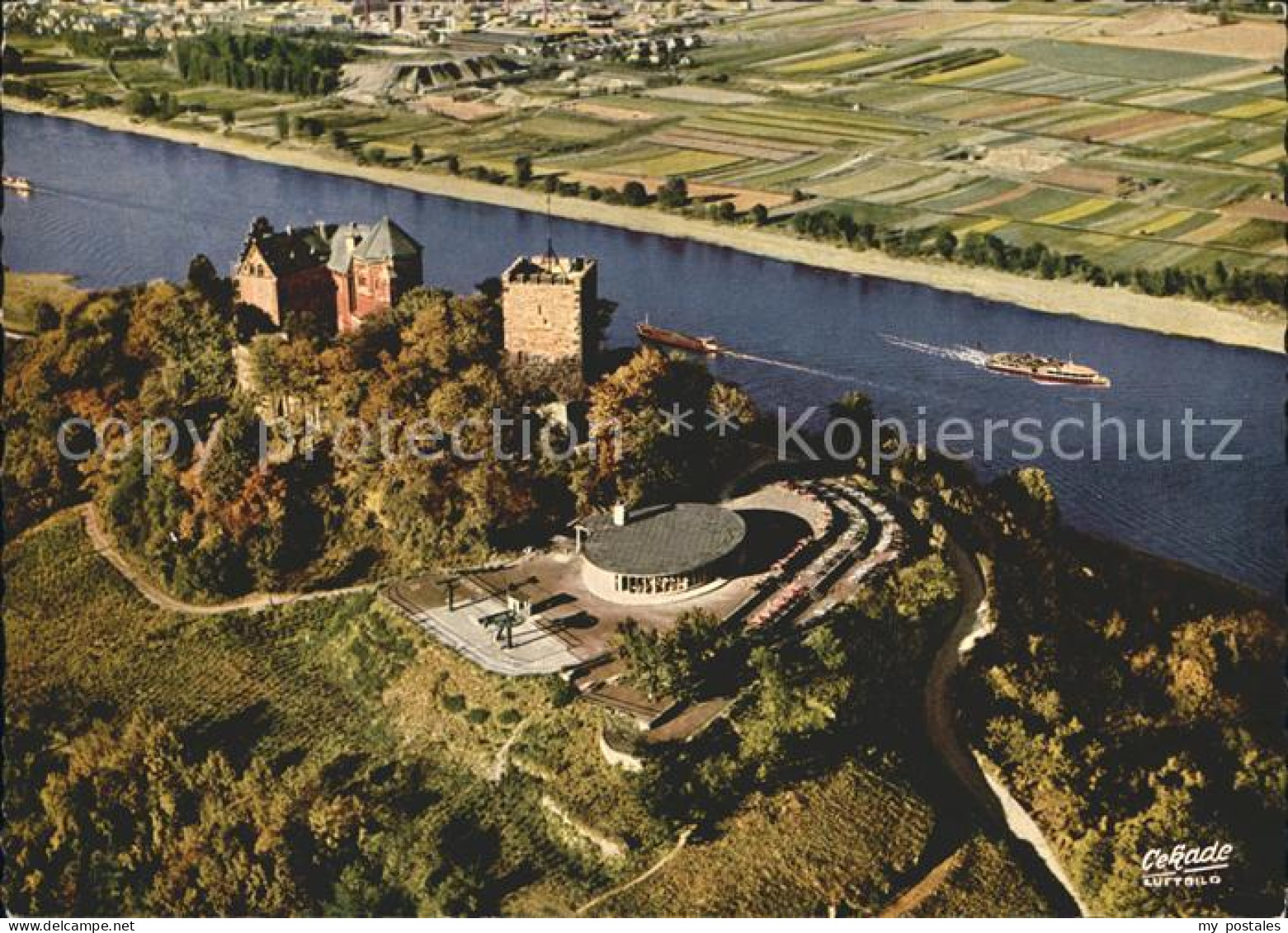 72255553 Bad Niederbreisig Burg Rheineck Am Rhein Fliegeraufnahme Bad Niederbrei - Bad Breisig