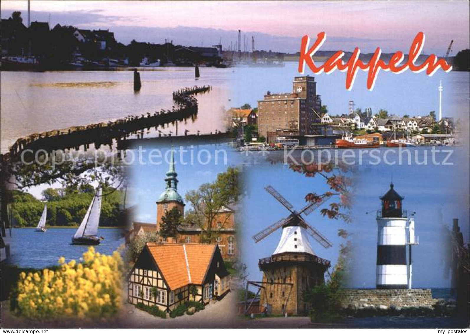 72254708 Kappeln Schlei Hafen Segelboot Windmuehle Leuchtturm Ellenberg - Kappeln / Schlei