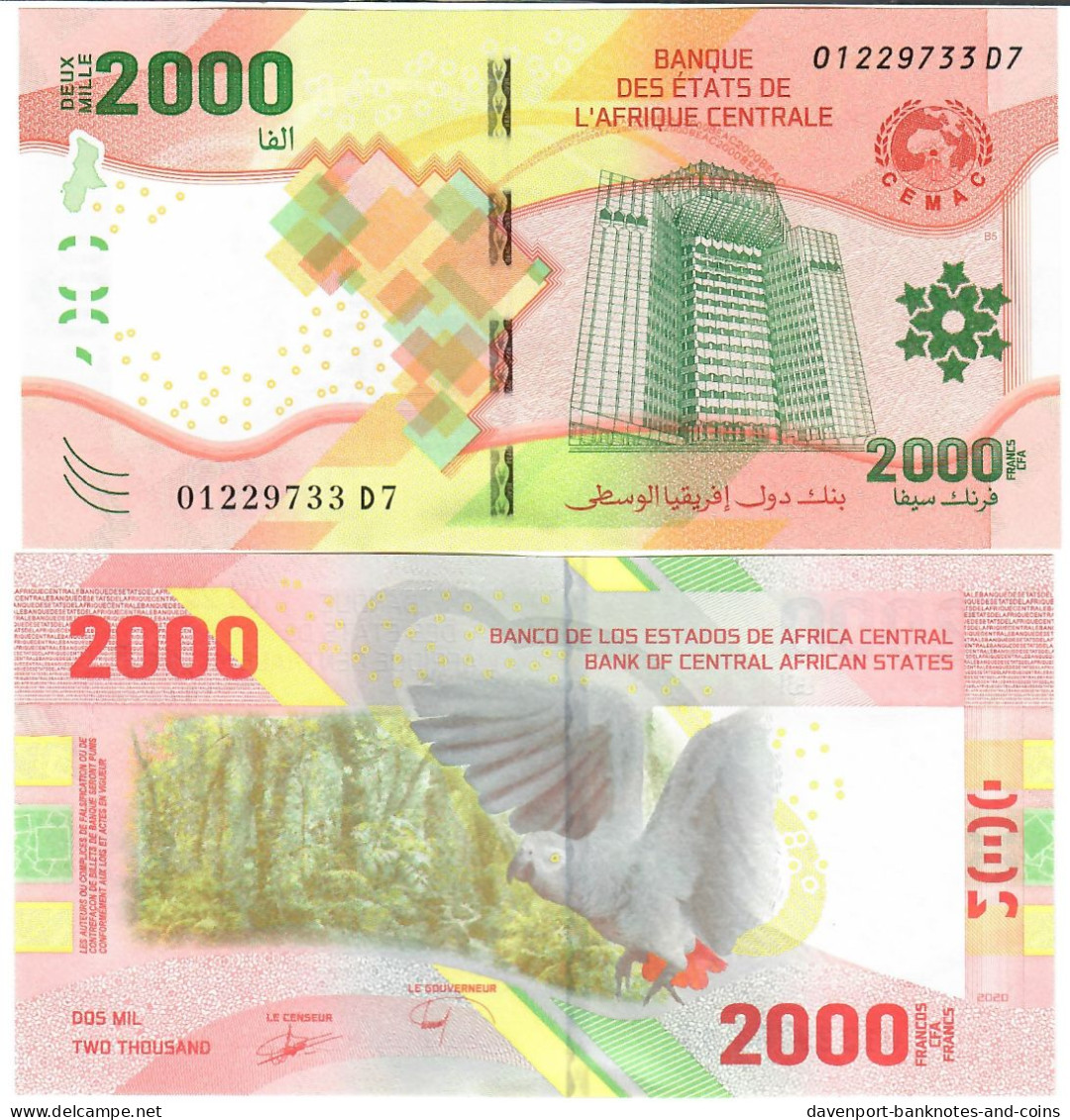 Central African States 2000 Francs CFA 2020 (2023) UNC - República Del Congo (Congo Brazzaville)