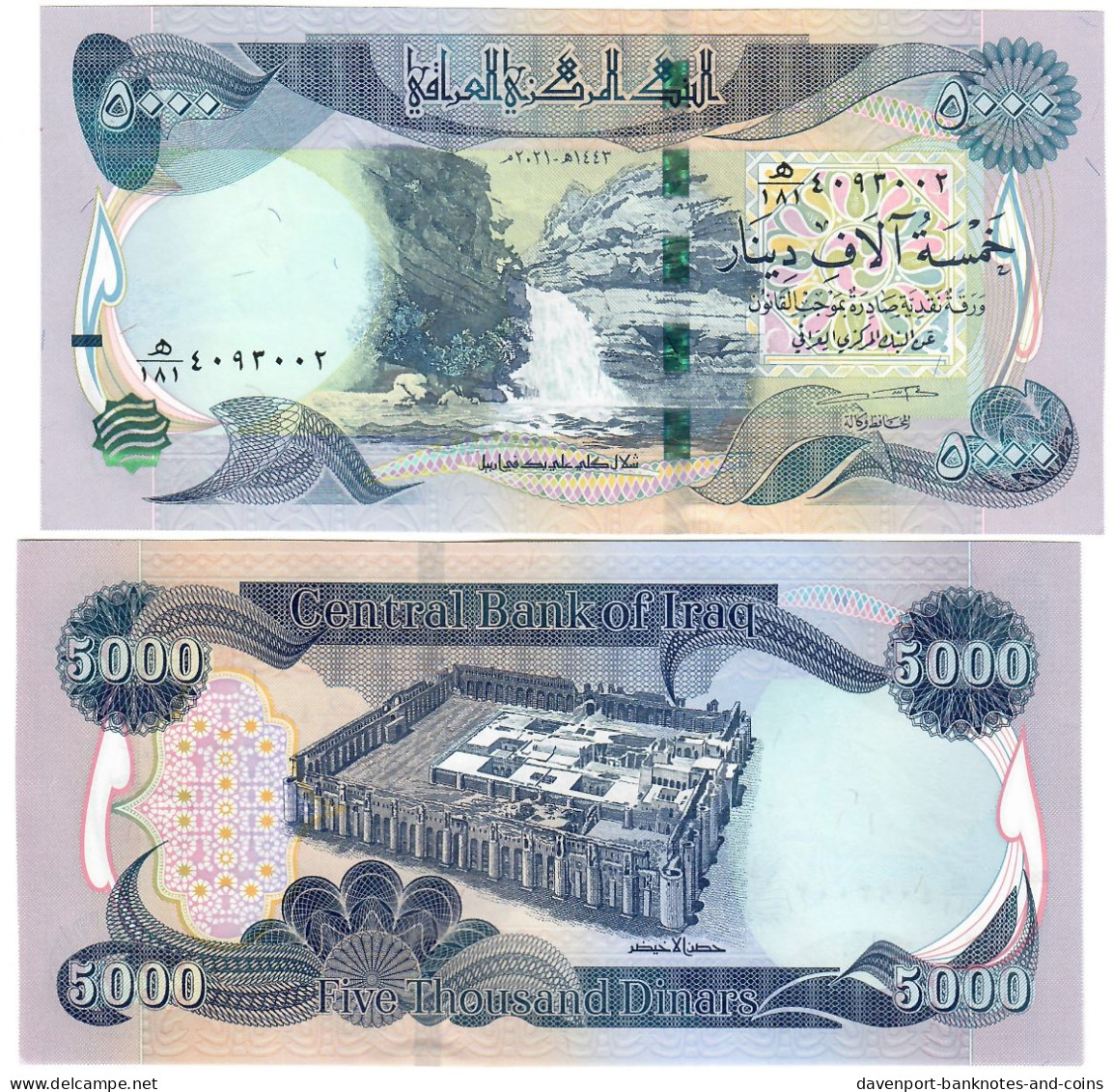 Iraq 5000 Dinars 2021 (2022) UNC - Iraq