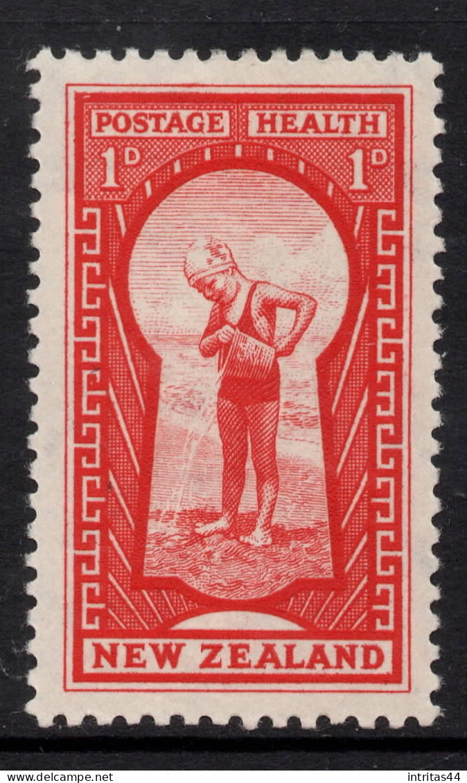 NEW ZEALAND 1935 HEALTH  1d RED " KEYHOLE "STAMP MVLH. - Unused Stamps