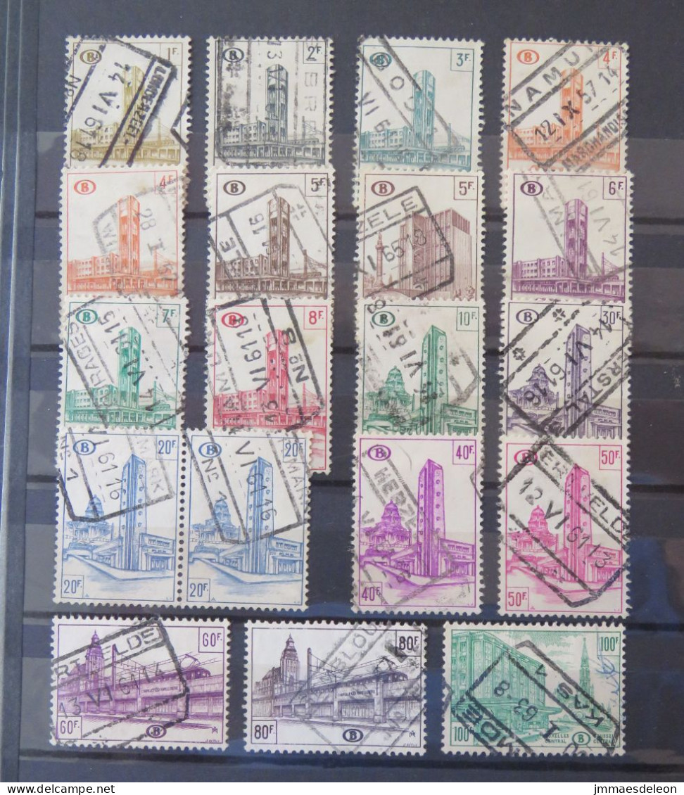 Belgium 1953 - 1957 Railway Packages Stamps - Gebraucht