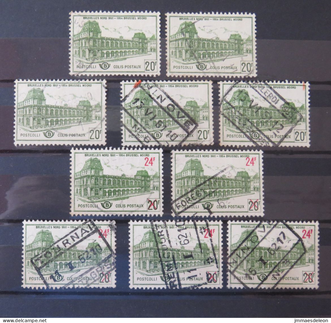 Belgium 1959 - 1961 Railway Packages Stamps - Used