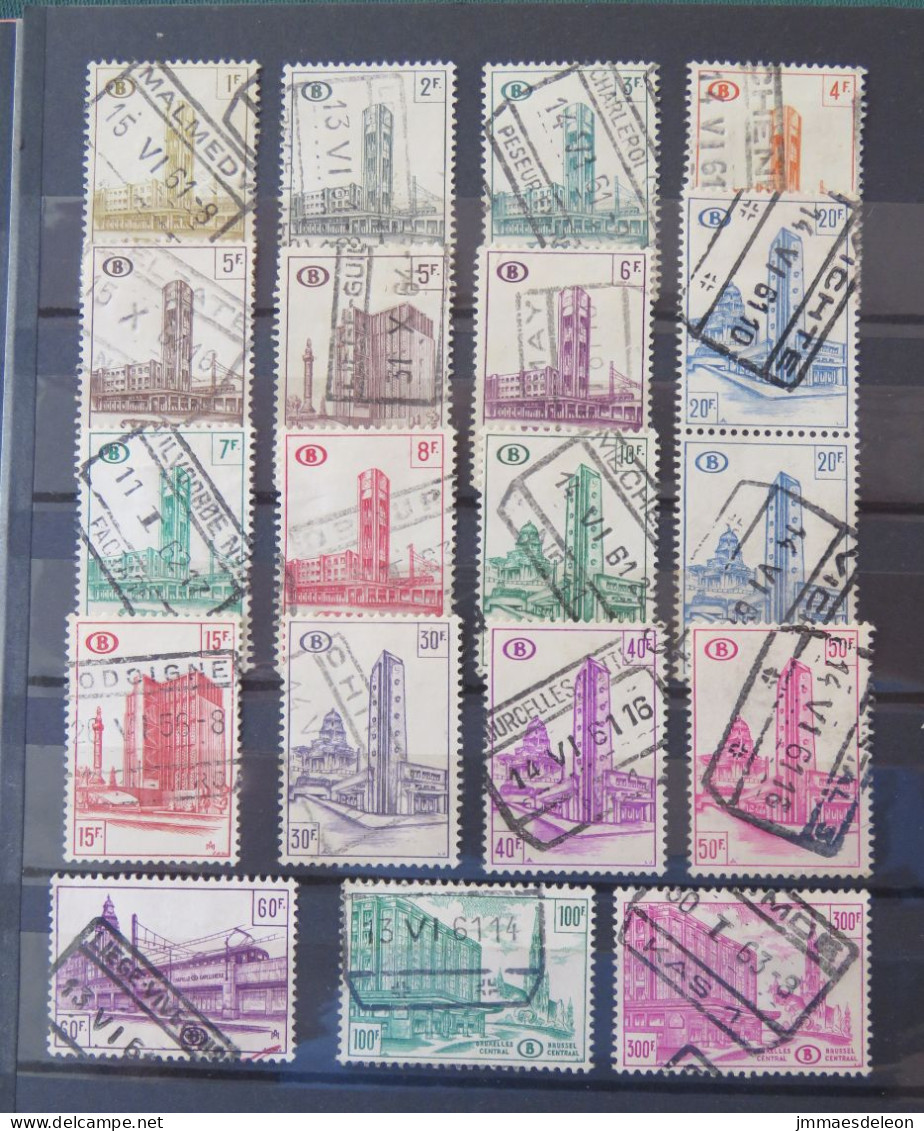 Belgium 1953 - 1957 Railway Packages Stamps - Used