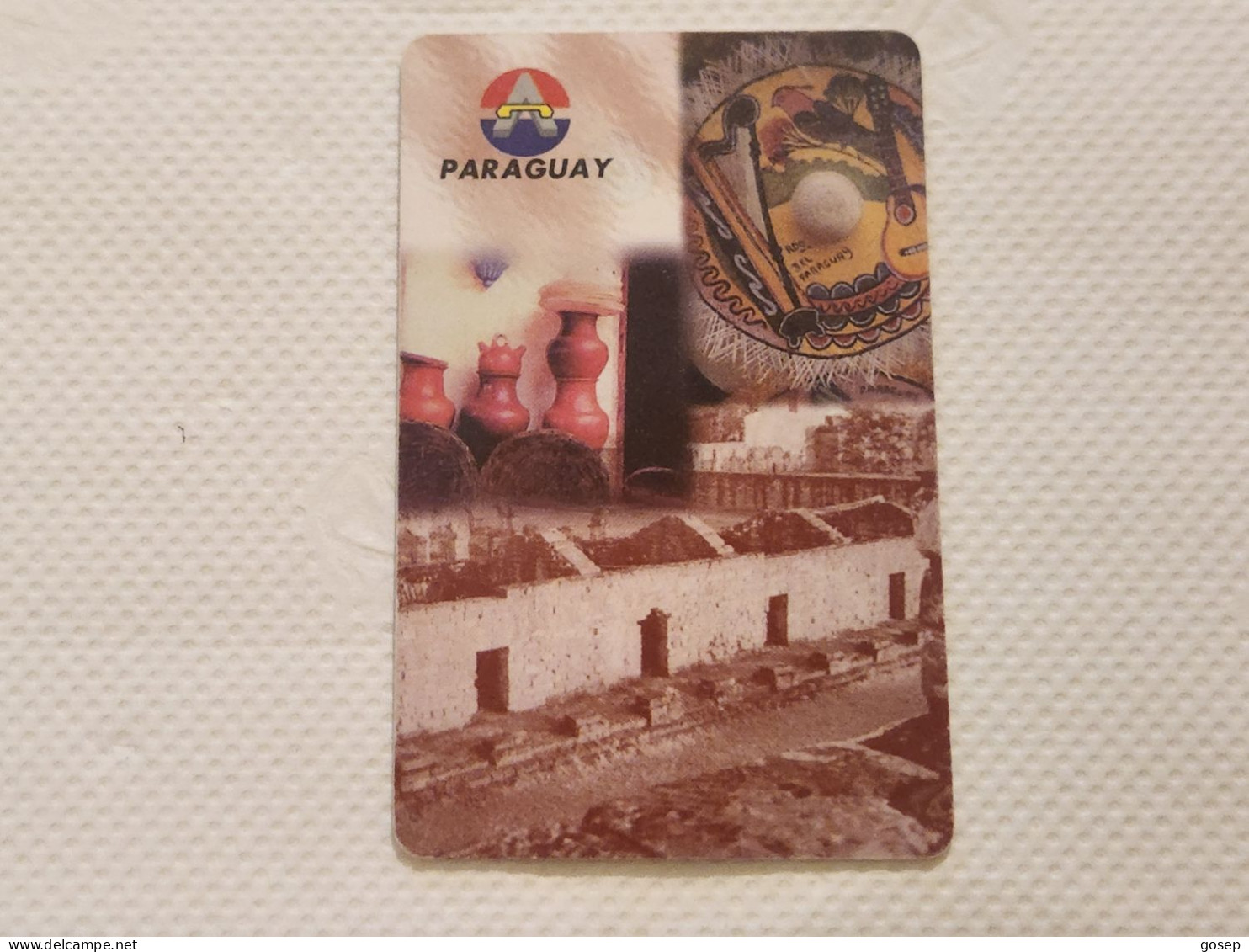 Paraguay-(PY-ANT-0013B)-Cuadro Miscelánea Paraguaya-(14)--(03526286)(30 Impulsos)(tirage-60.000)-used+1card Prepiad Free - Paraguay