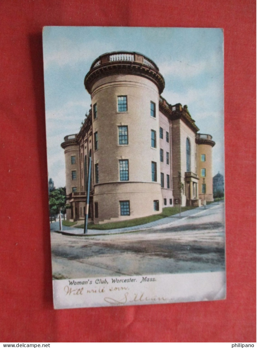 Woman's Club.   Worcester Massachusetts > Worcester      Ref 6297 - Worcester