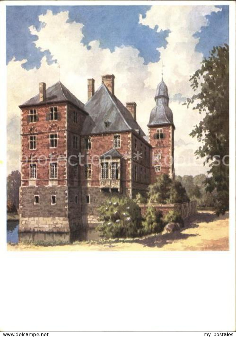 72251308 Westfalen Region Wasserburg Haus Nehlen Kuenstlerkarte C. Determeyer We - Melle